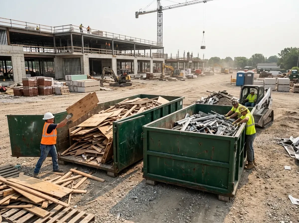 job-site-multi-container-waste-018 — quality workmanship, Best Commercial Dumpster Rental in Dallas
