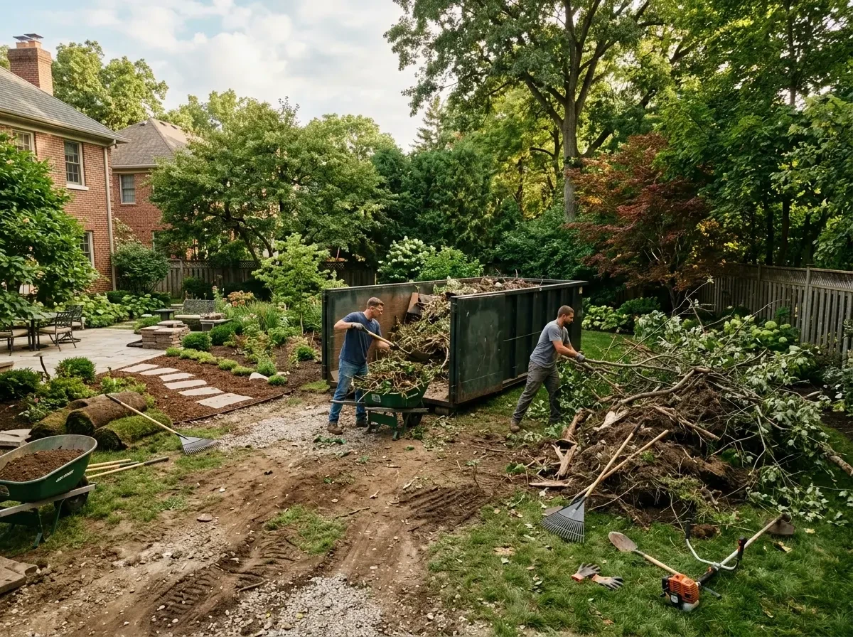 landscaping-yard-waste-contain-005 — professional installation, Best Commercial Dumpster Rental in Dallas