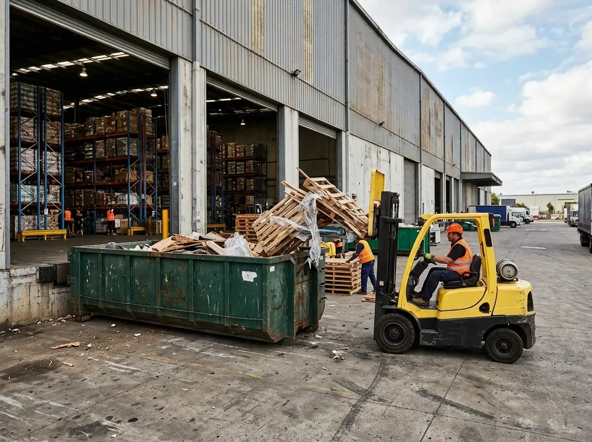 on-site-warehouse-waste-manage-019 — detailed close-up, Best Commercial Dumpster Rental in Dallas