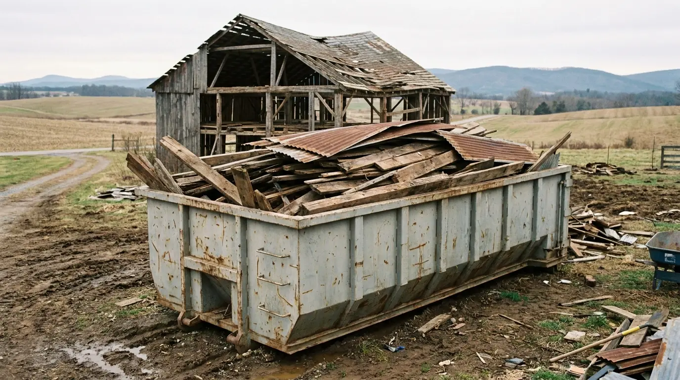 Commercial Dumpster Rental Service — specialist at work